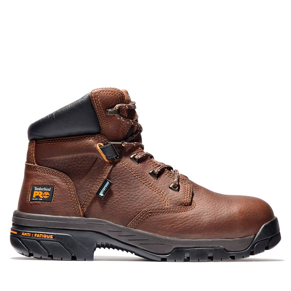 Timberland Mens Work Boots PRO® Helix 6" Alloy Toe - Brown - India VF3401267